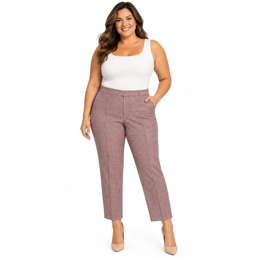 New Talbots Houndstooth Dress Pants Womens Size 14 Workwear Business Office